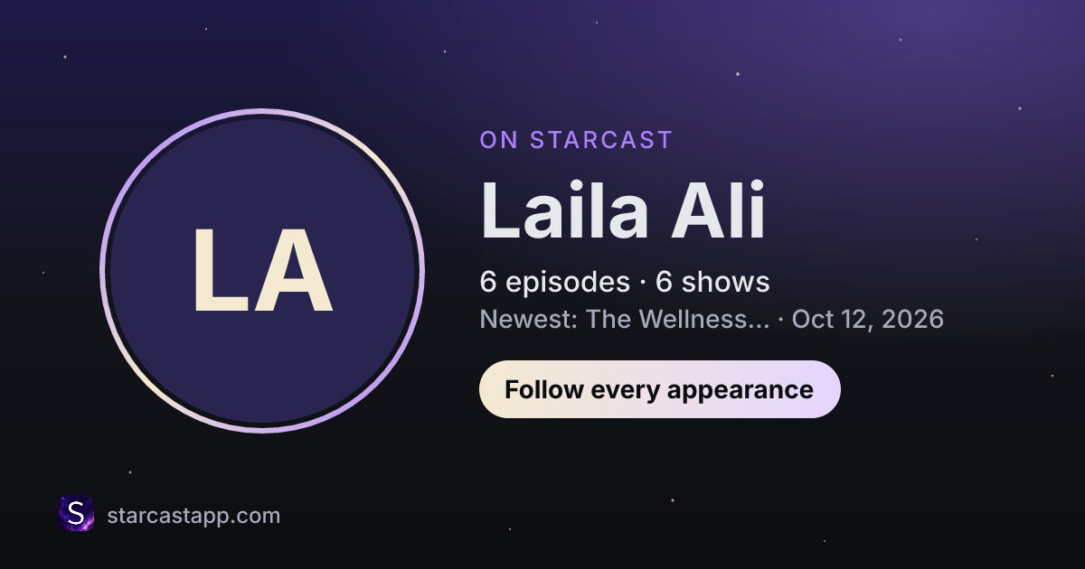 The preview card for Laila Ali