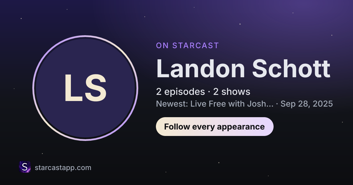 The preview card for Landon Schott