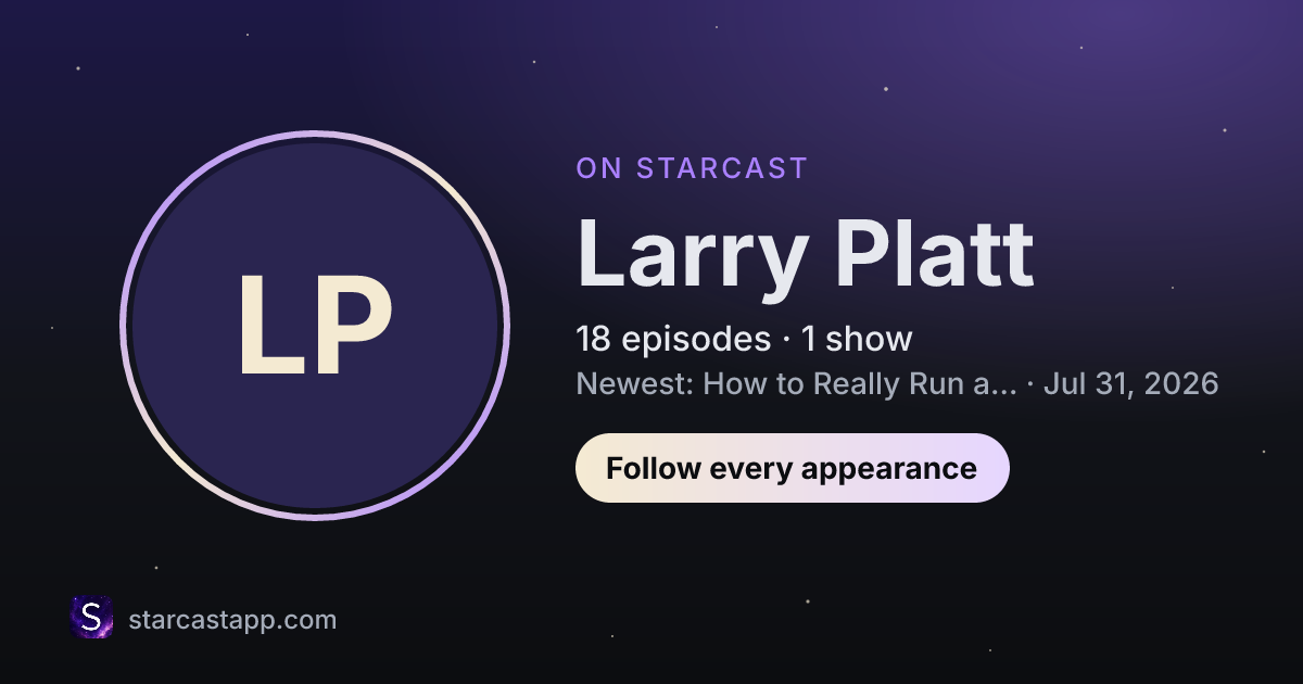 The preview card for Larry Platt