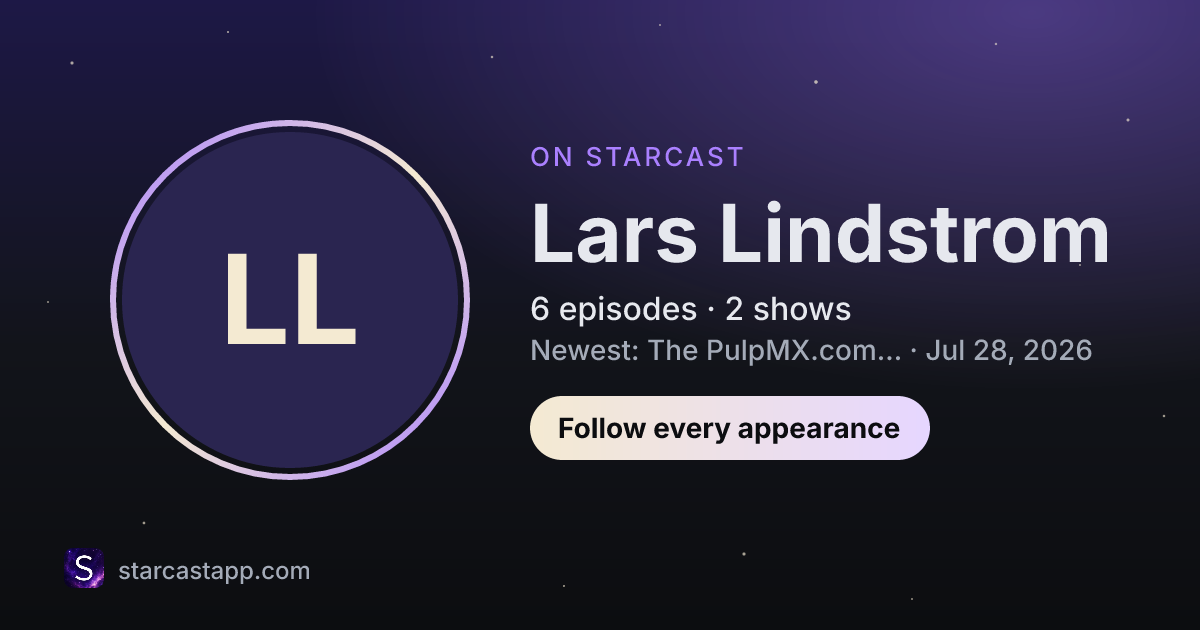 The preview card for Lars Lindstrom