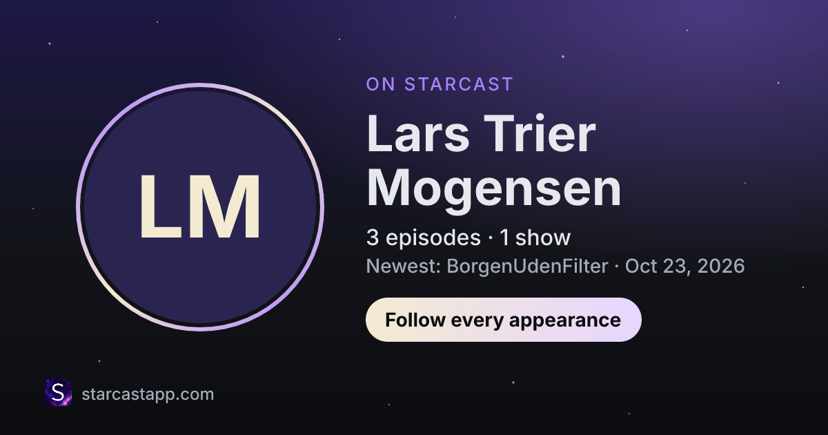 The preview card for Lars Trier Mogensen
