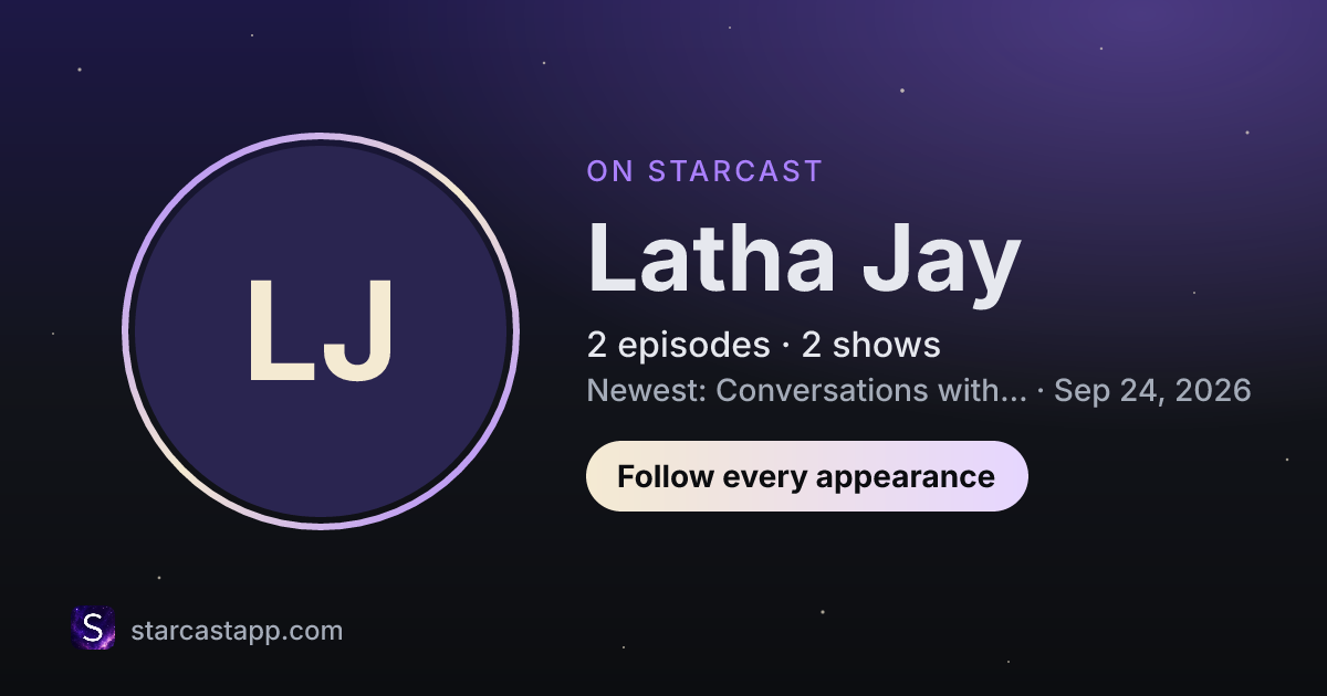 The preview card for Latha Jay