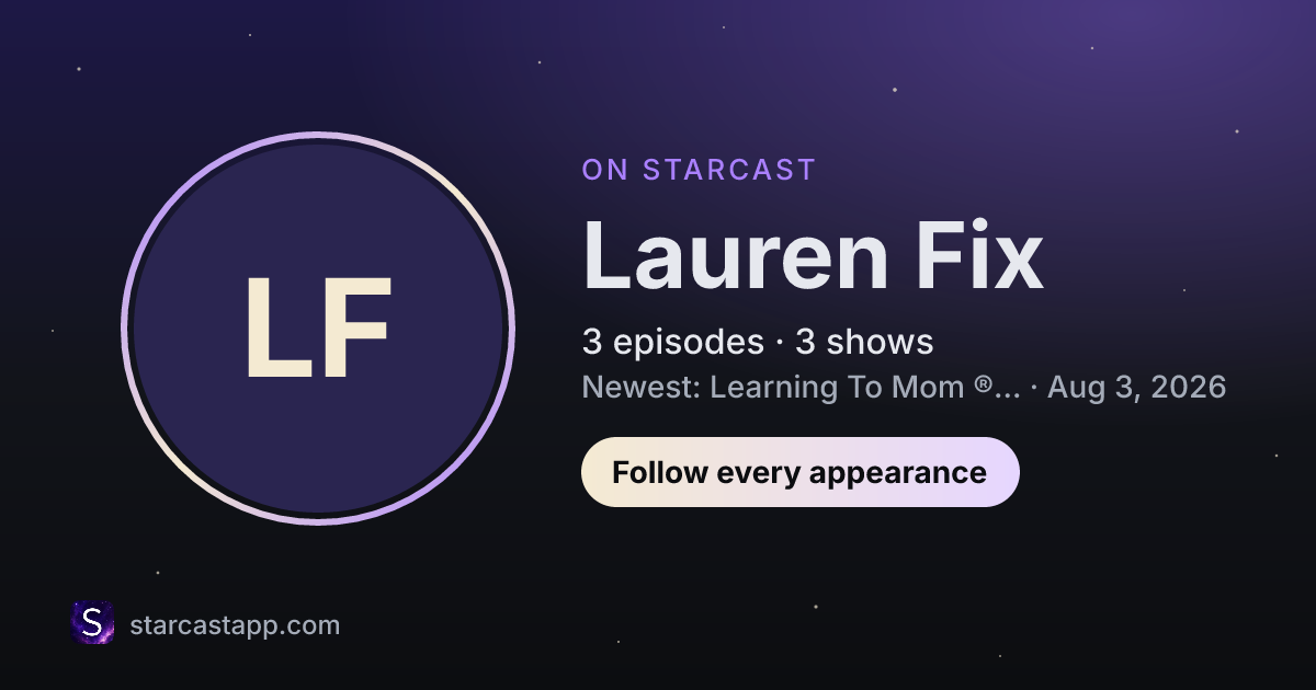 The preview card for Lauren Fix