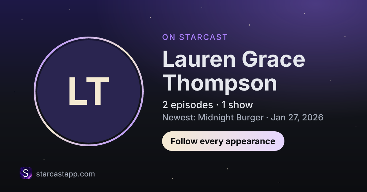 The preview card for Lauren Grace Thompson