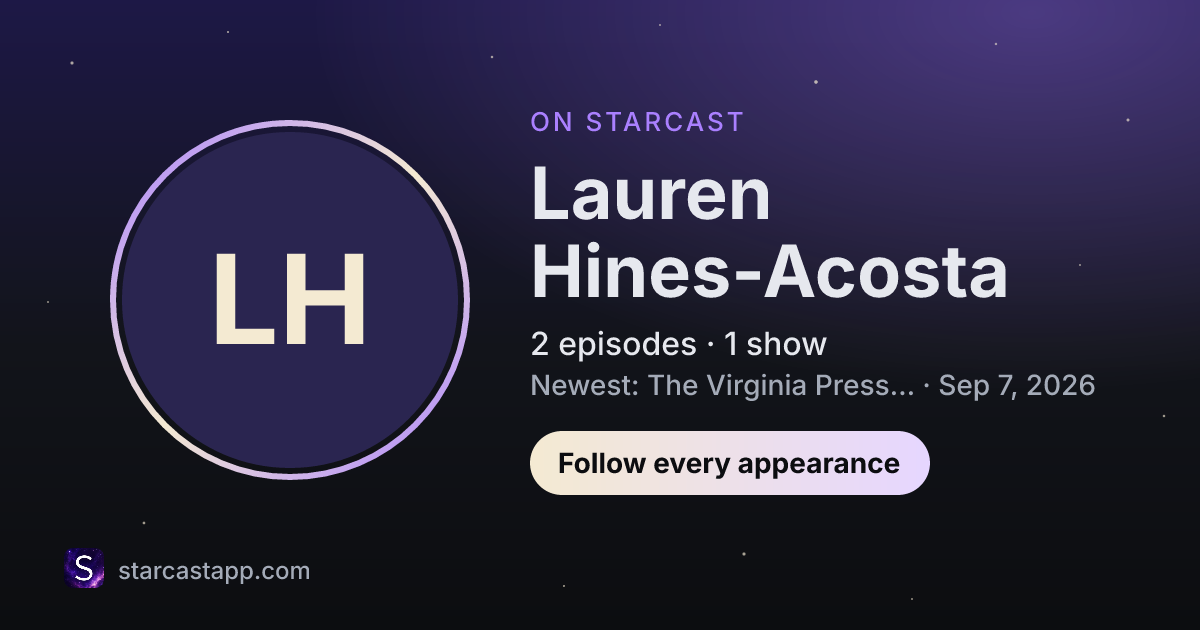 The preview card for Lauren Hines-Acosta