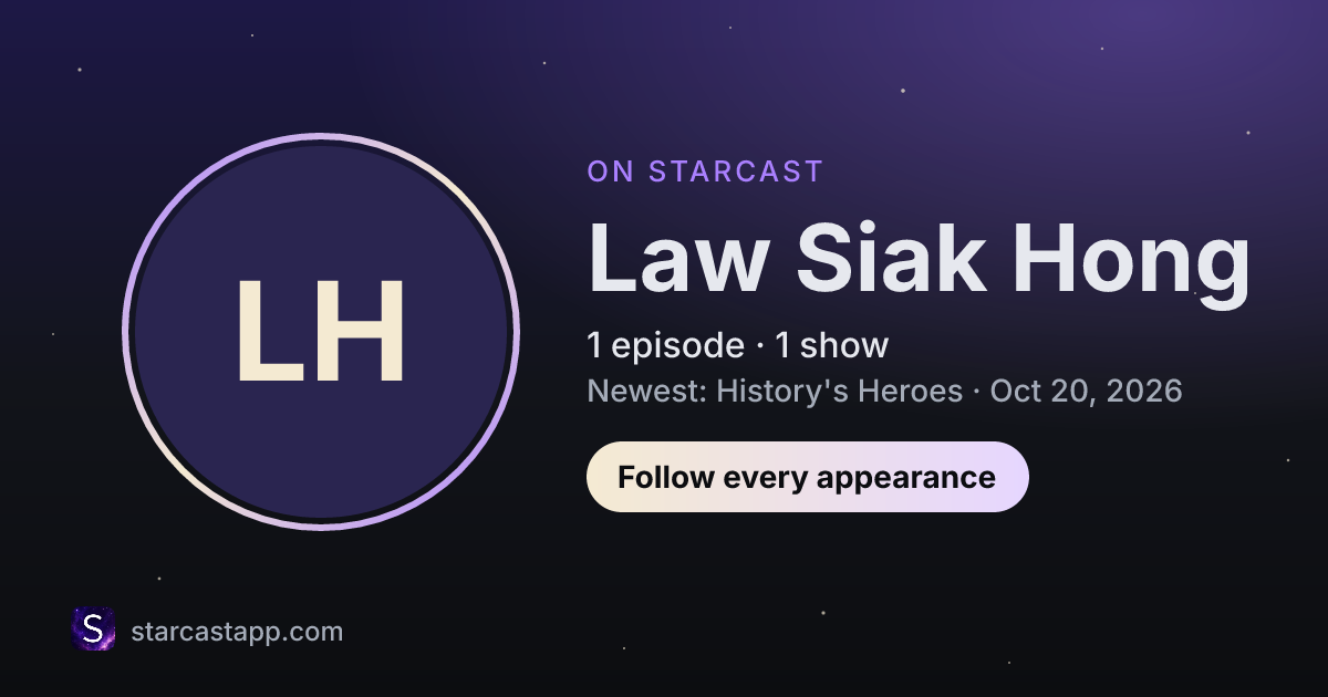 The preview card for Law Siak Hong
