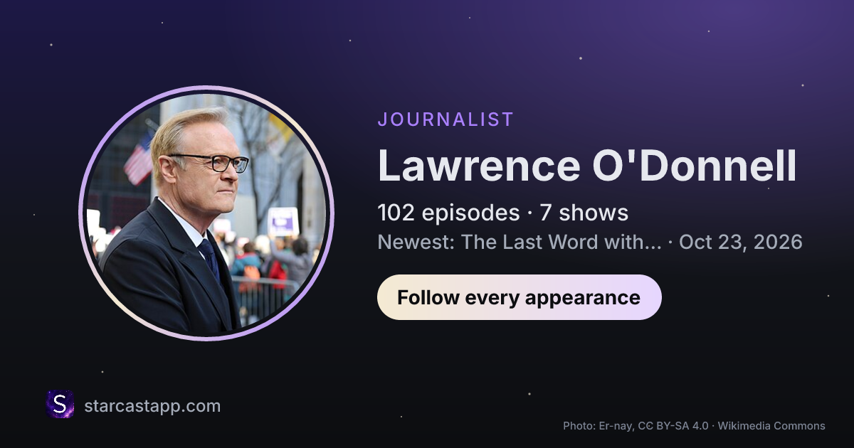 The preview card for Lawrence O'Donnell