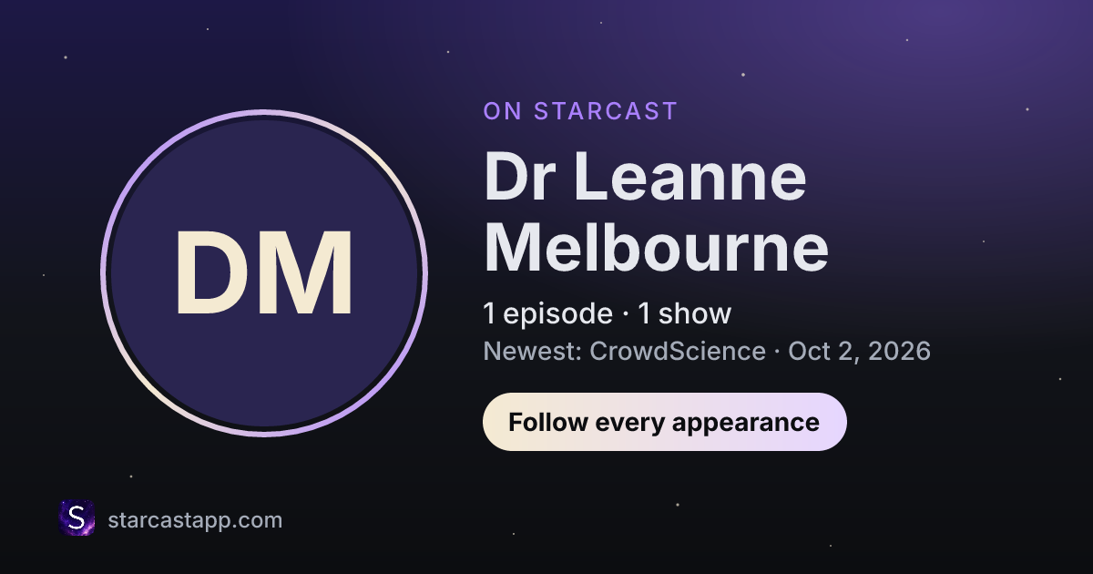 The preview card for Dr Leanne Melbourne
