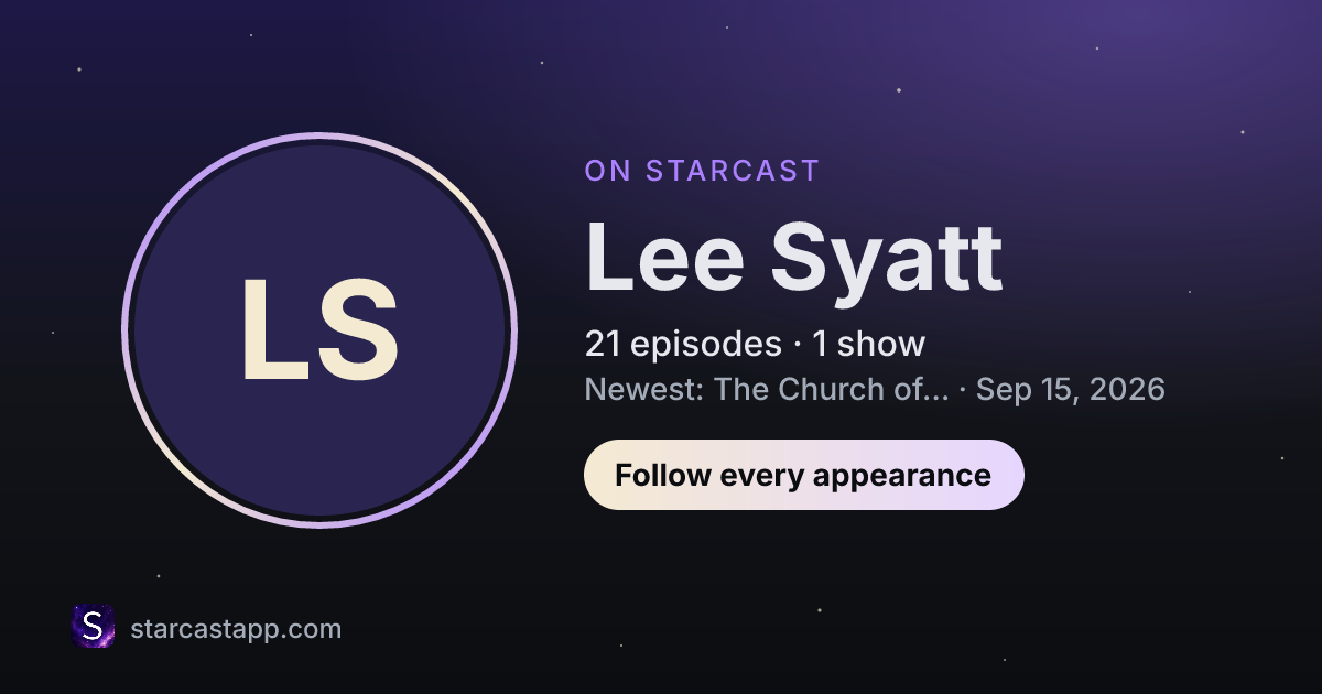 The preview card for Lee Syatt