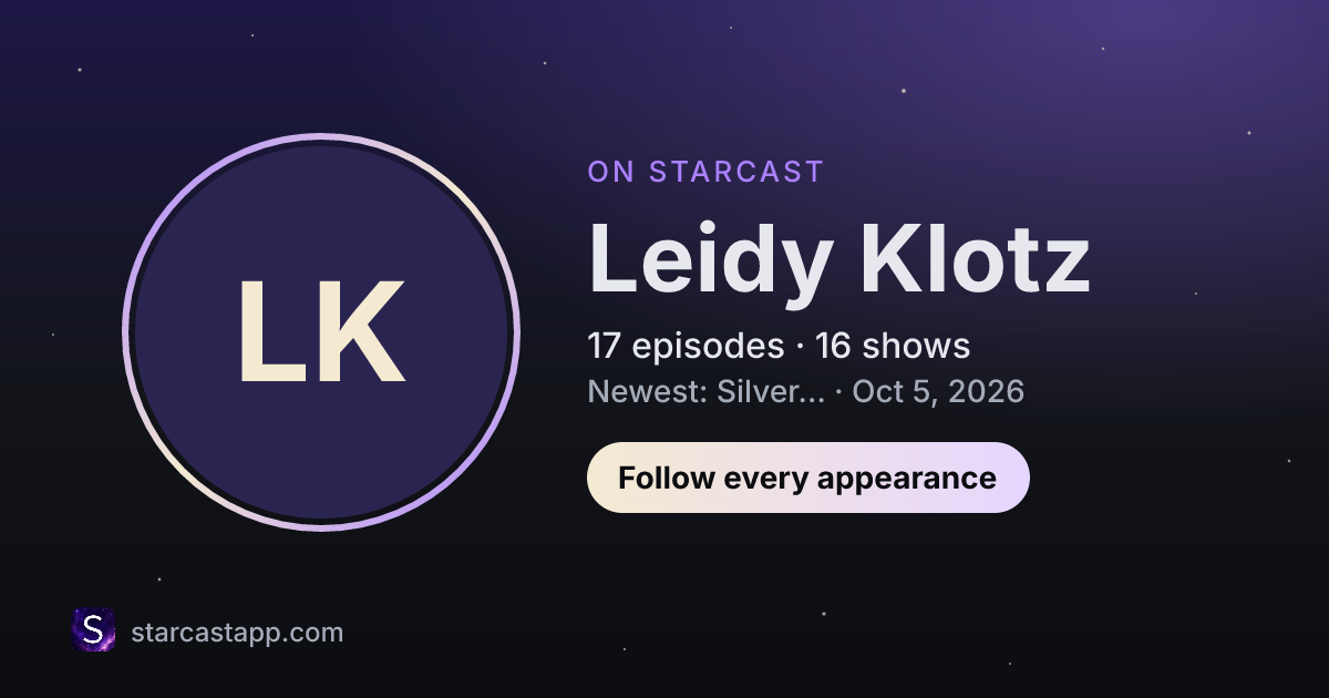 The preview card for Leidy Klotz