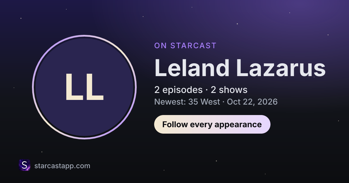 The preview card for Leland Lazarus
