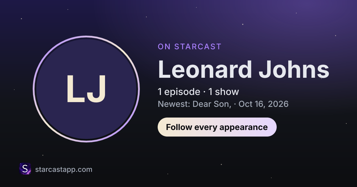 The preview card for Leonard Johns
