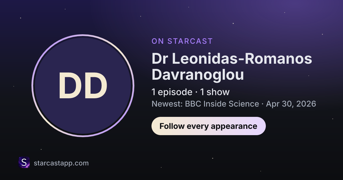 The preview card for Dr Leonidas-Romanos Davranoglou