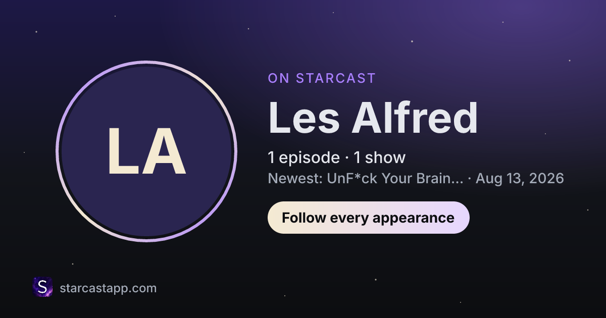The preview card for Les Alfred