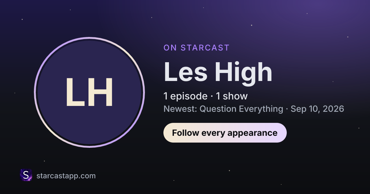 The preview card for Les High