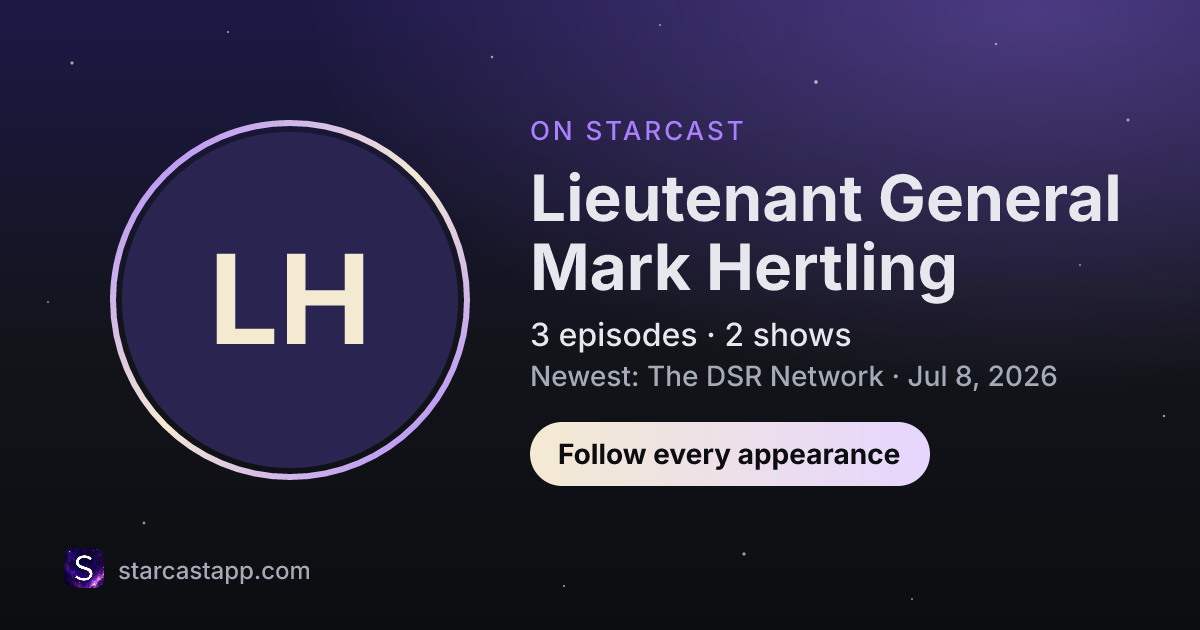 The preview card for Lieutenant General Mark Hertling