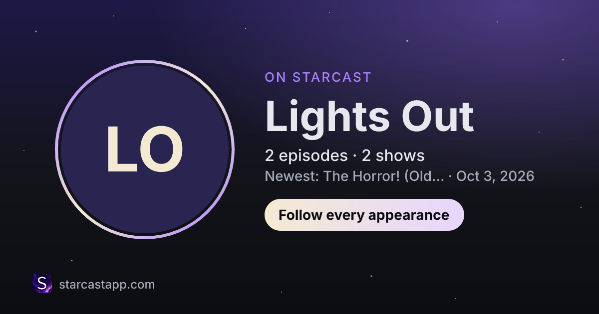 The preview card for Lights Out