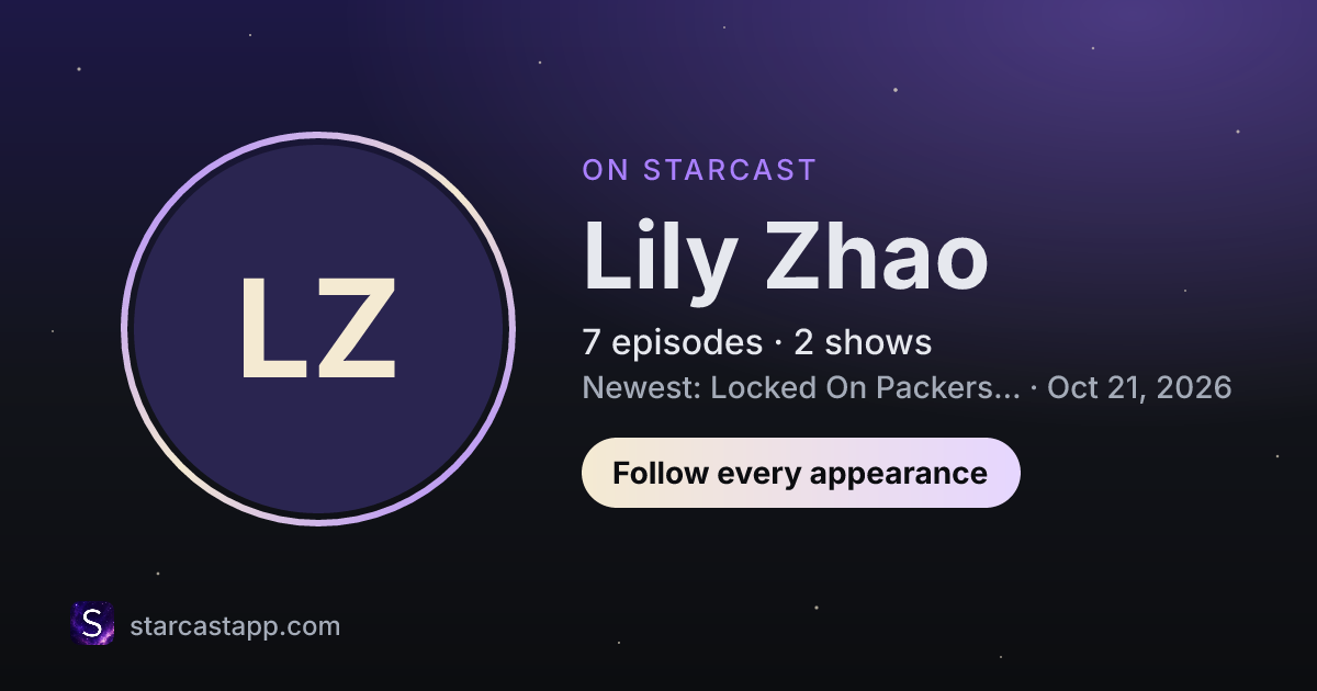 The preview card for Lily Zhao
