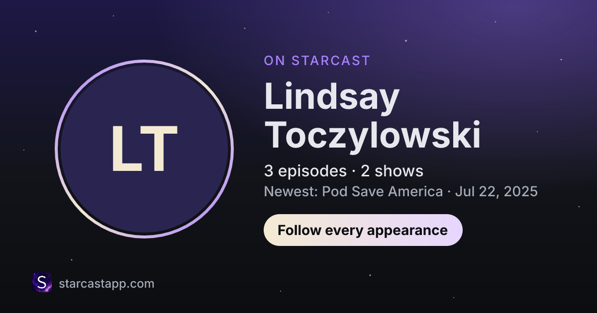 The preview card for Lindsay Toczylowski