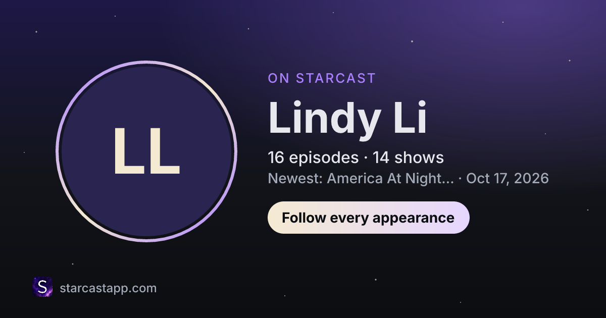 The preview card for Lindy Li