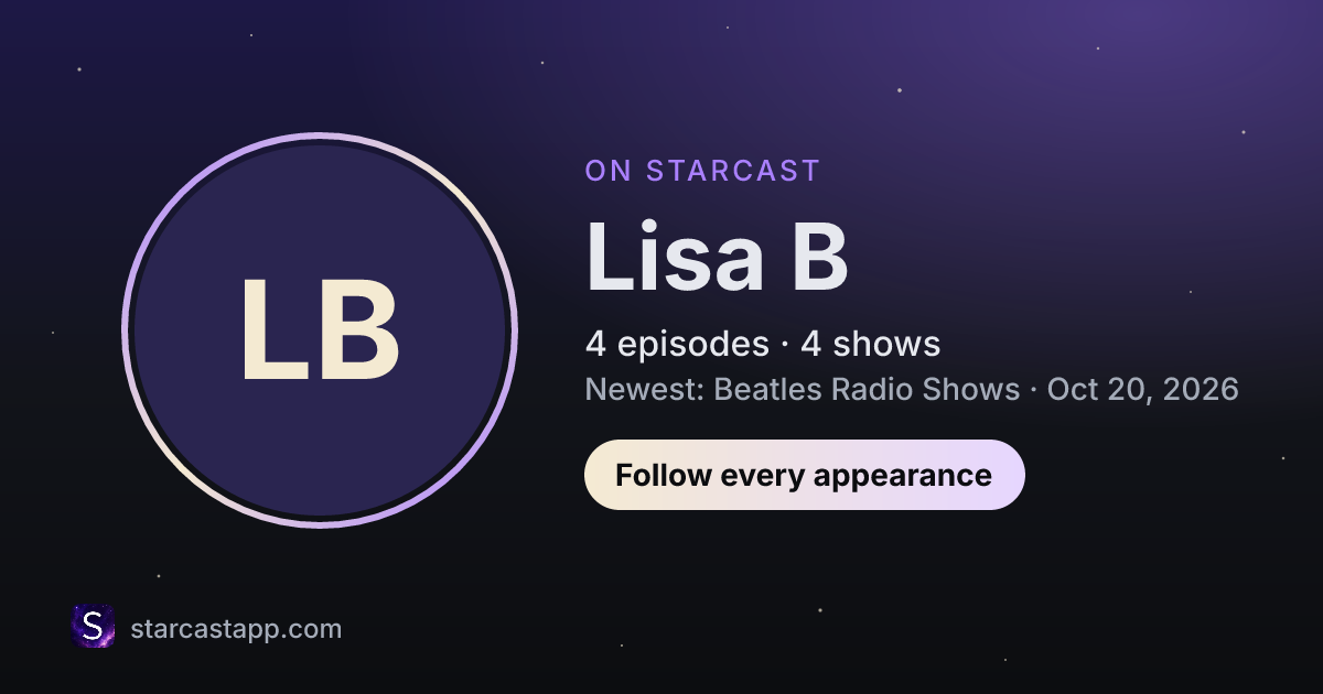 The preview card for Lisa B