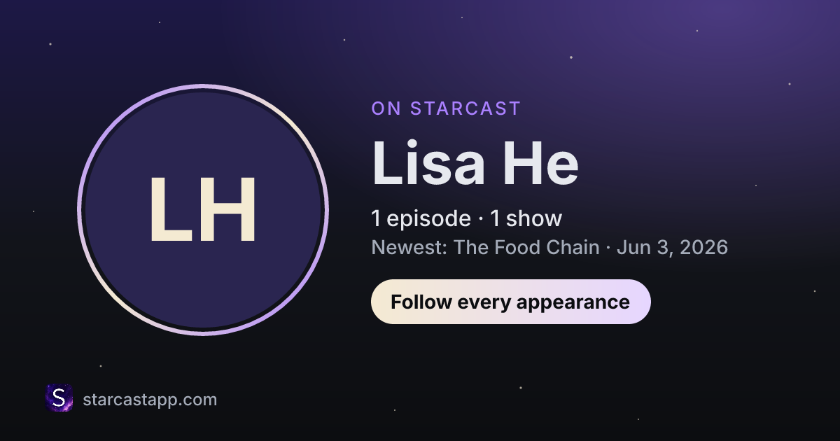 The preview card for Lisa He