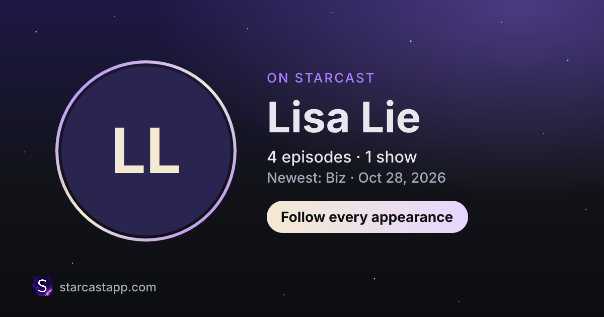 The preview card for Lisa Lie
