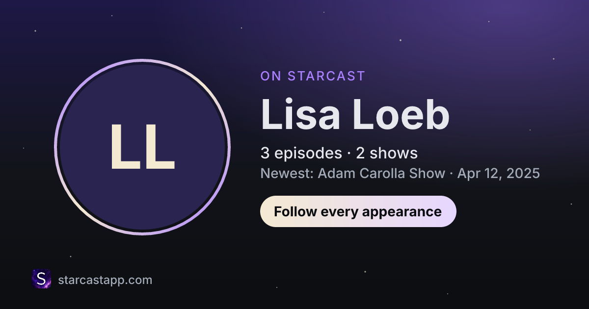 The preview card for Lisa Loeb