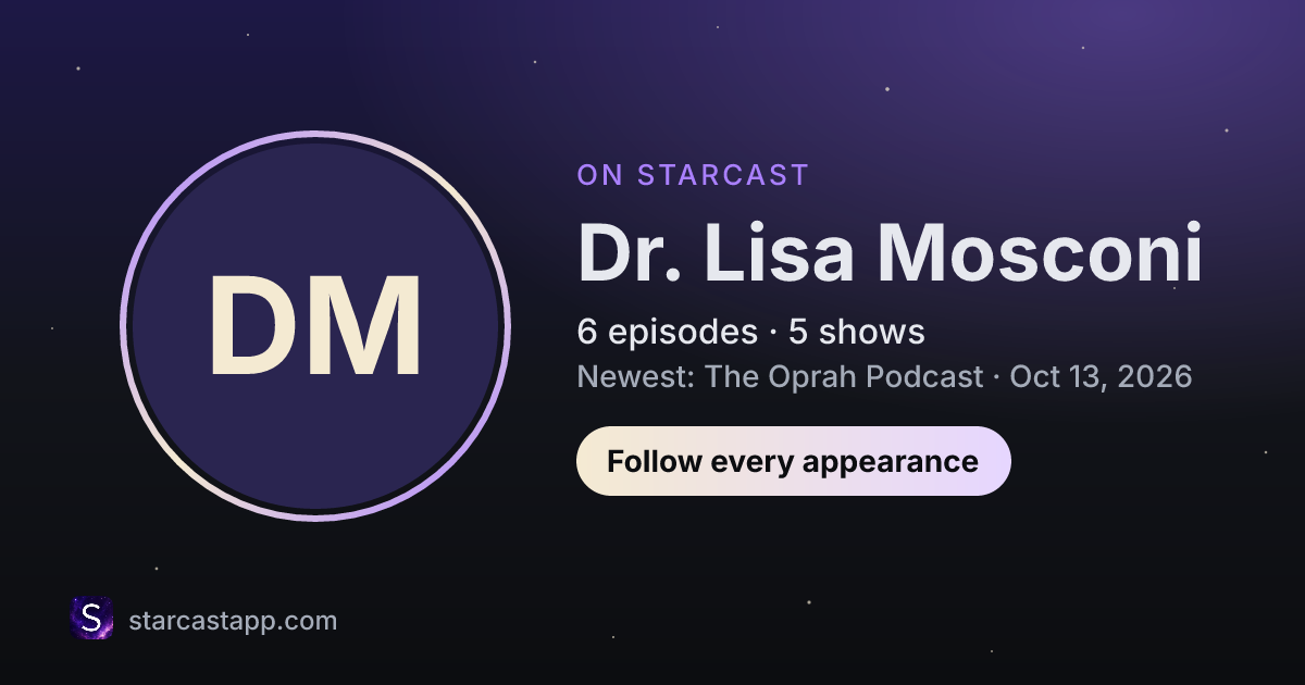 The preview card for Dr. Lisa Mosconi