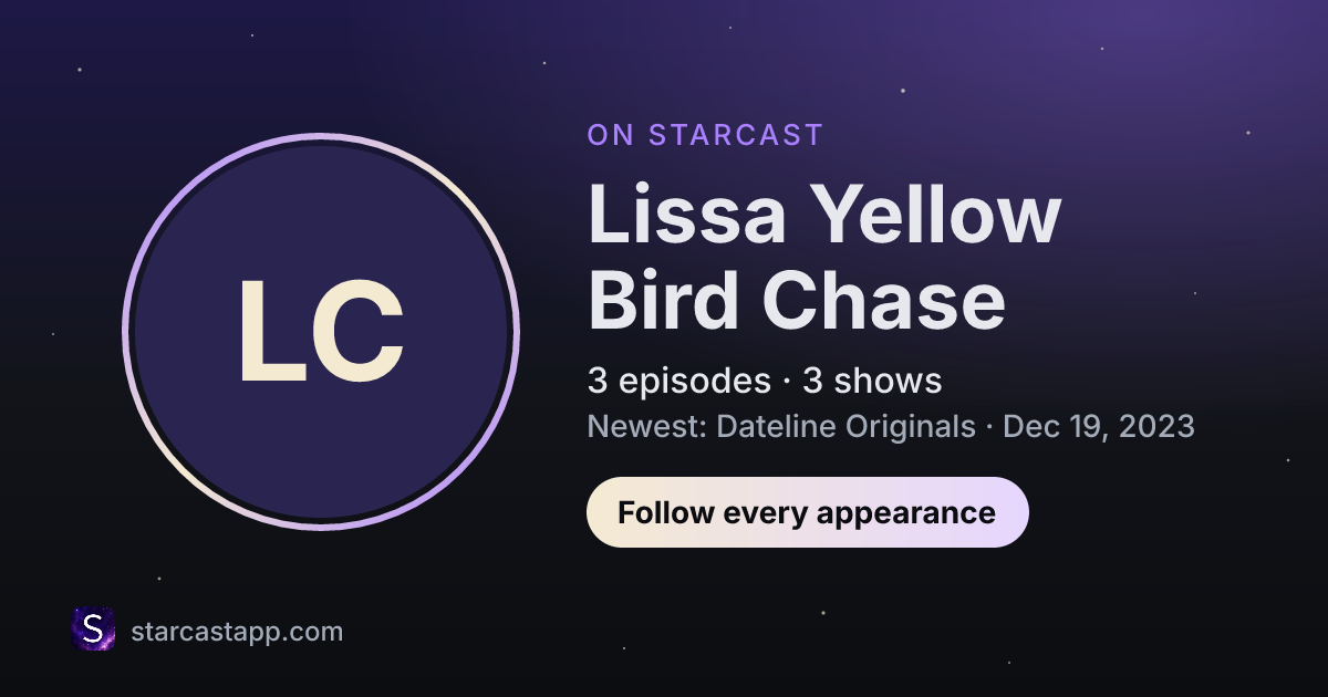 The preview card for Lissa Yellow Bird Chase