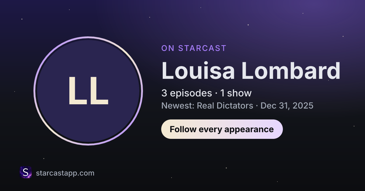 The preview card for Louisa Lombard