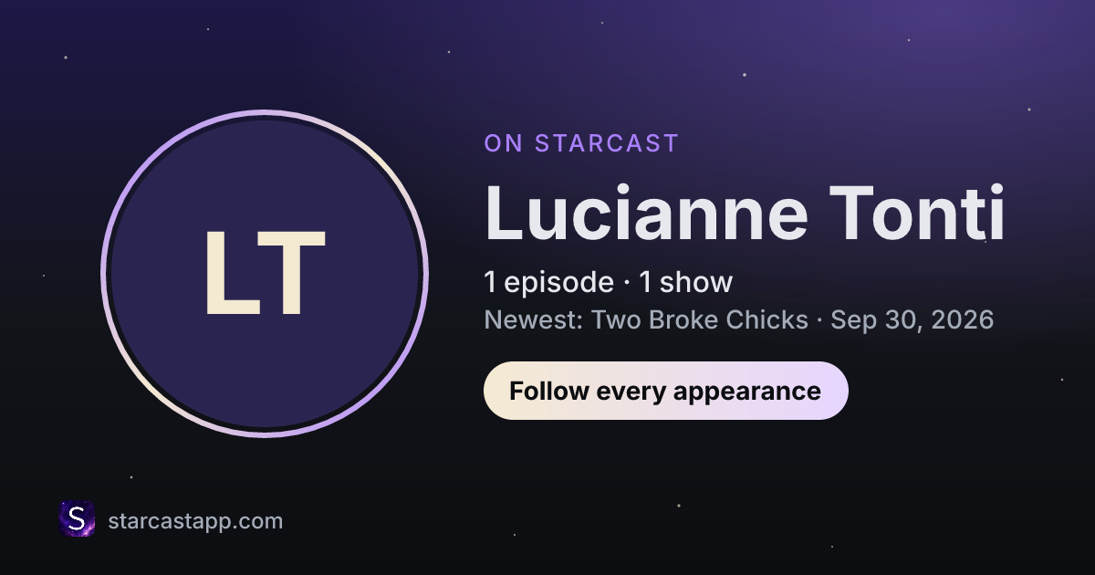 The preview card for Lucianne Tonti