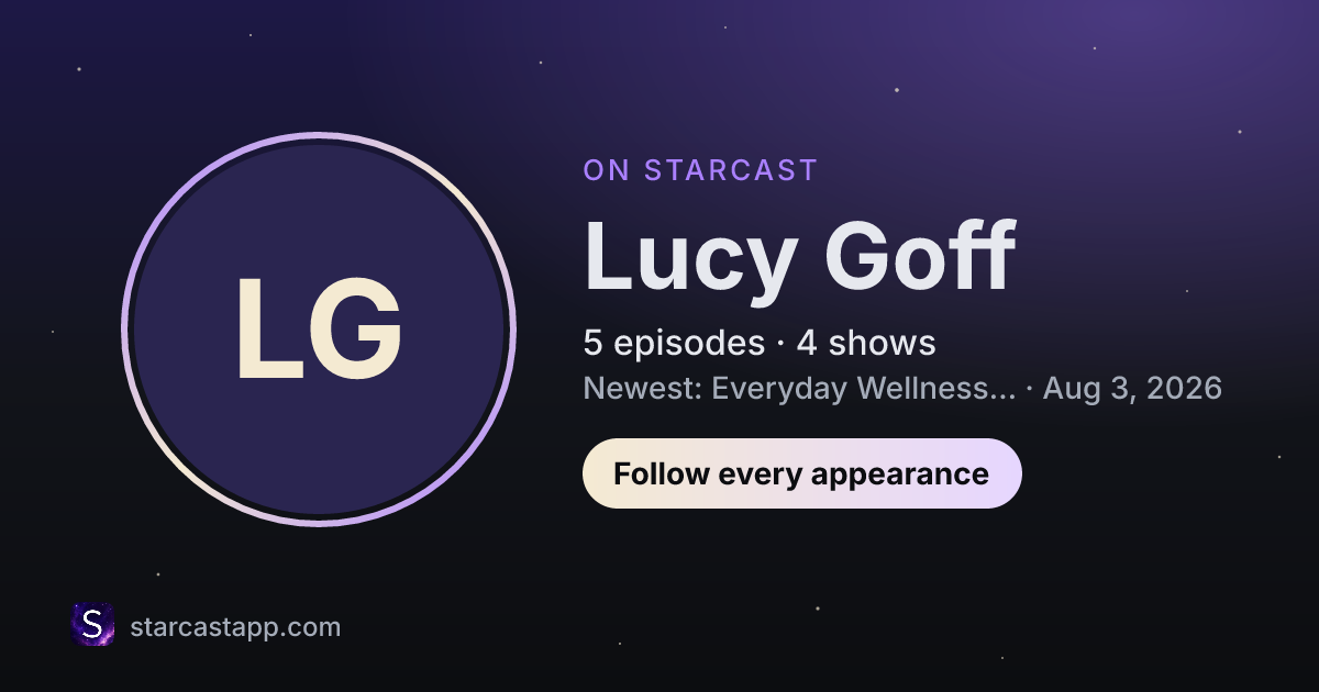 The preview card for Lucy Goff