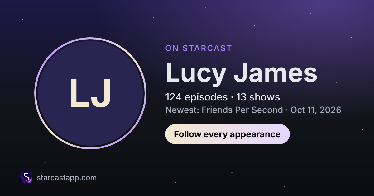 The preview card for Lucy James