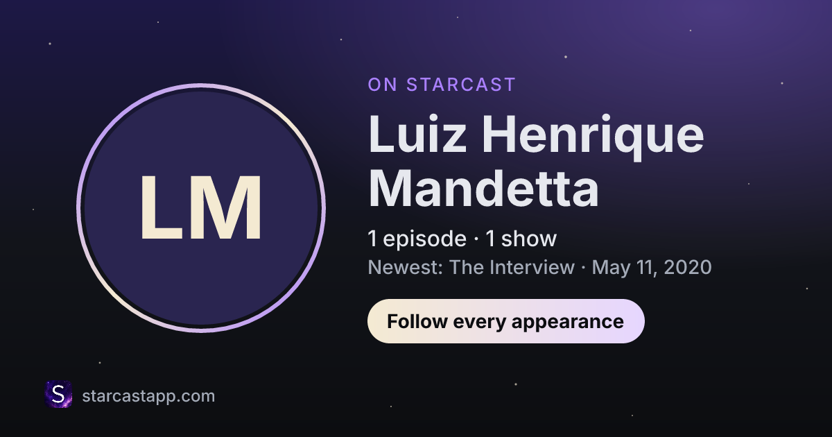 The preview card for Luiz Henrique Mandetta