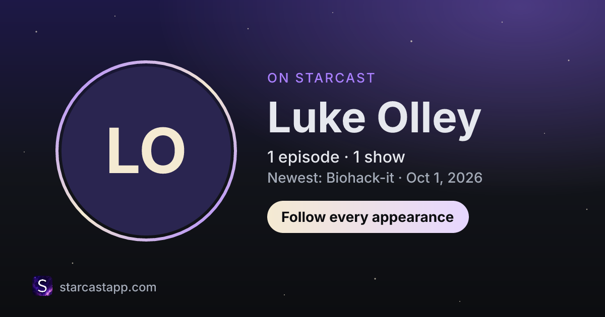 The preview card for Luke Olley