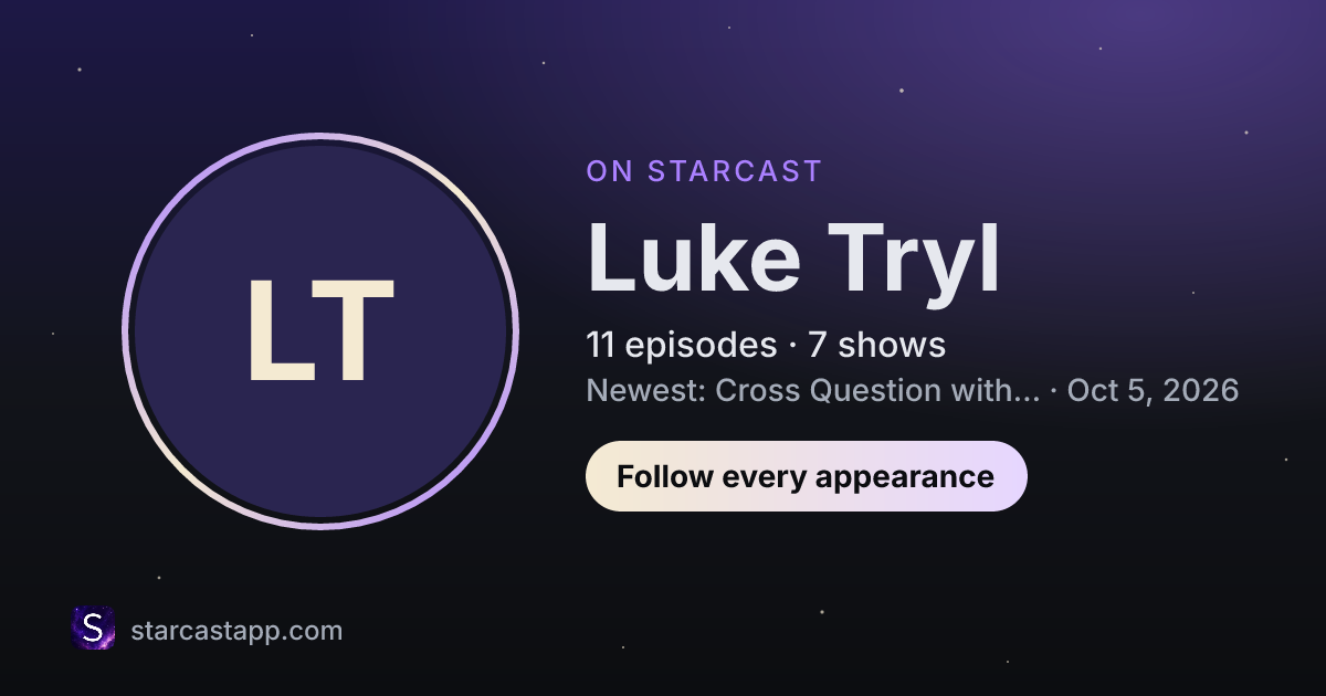 The preview card for Luke Tryl
