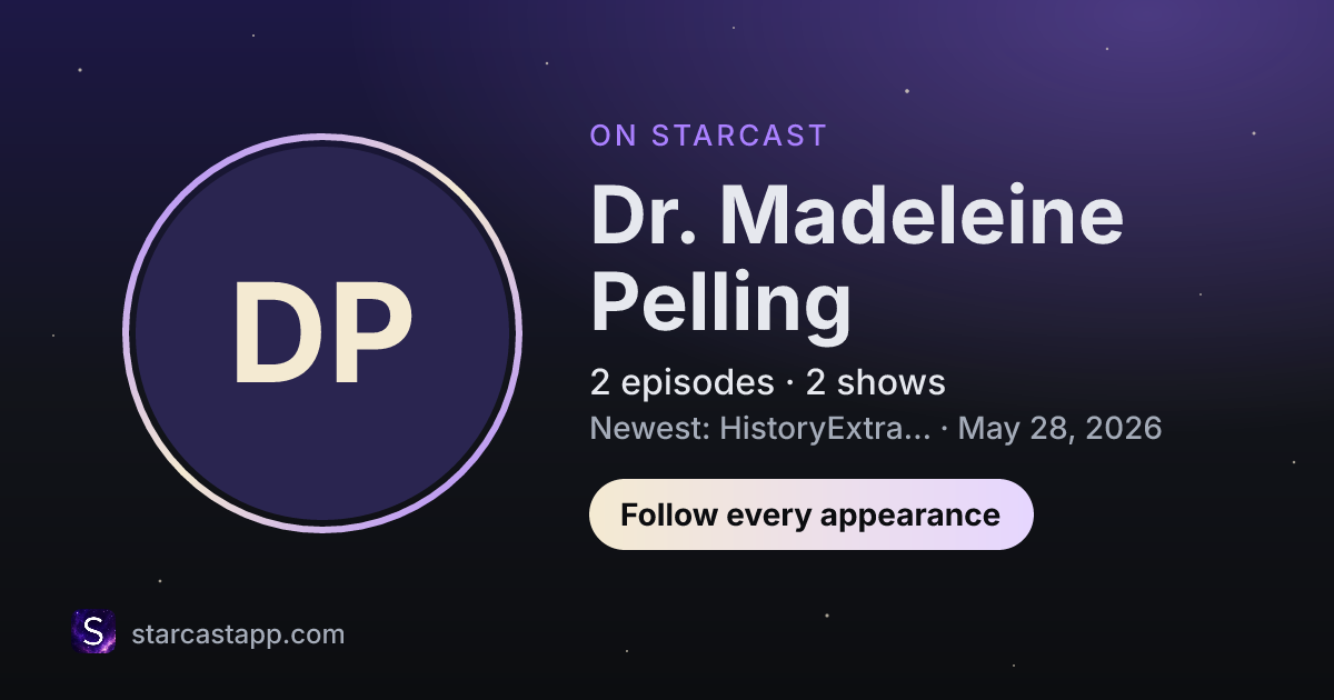 The preview card for Dr. Madeleine Pelling