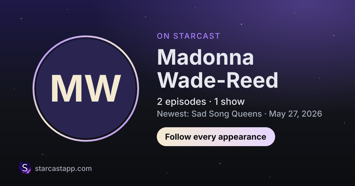The preview card for Madonna Wade-Reed