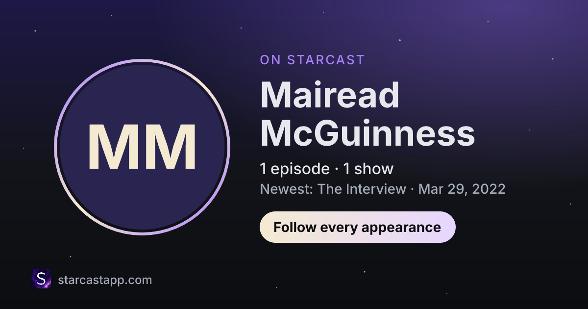 The preview card for Mairead McGuinness