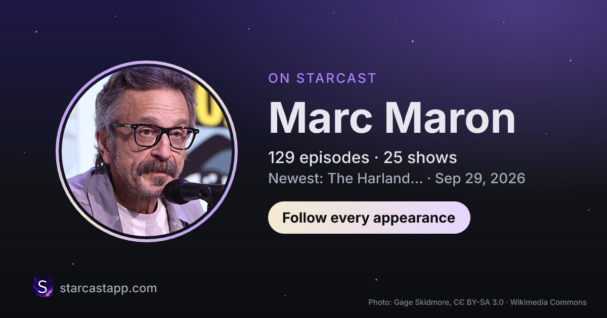 The preview card for Marc Maron