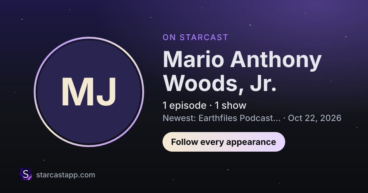 The preview card for Mario Anthony Woods, Jr.