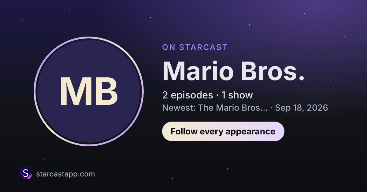 The preview card for Mario Bros.