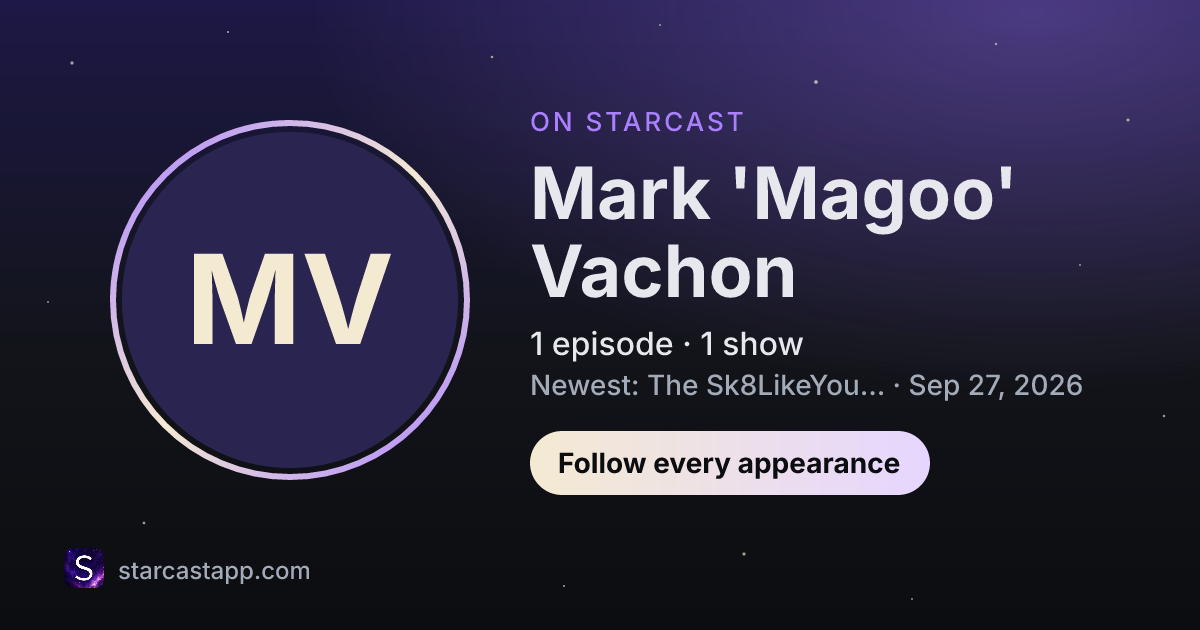 The preview card for Mark 'Magoo' Vachon