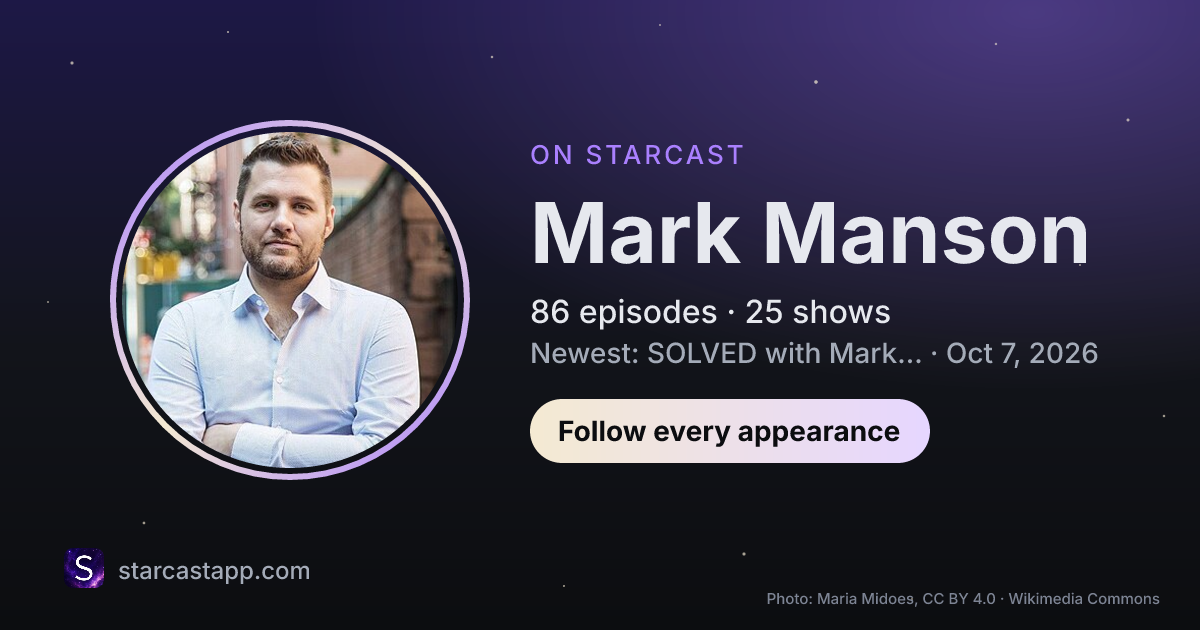 The preview card for Mark Manson