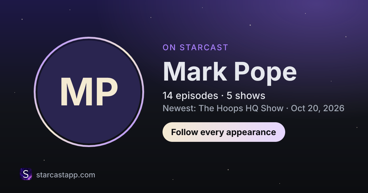 The preview card for Mark Pope