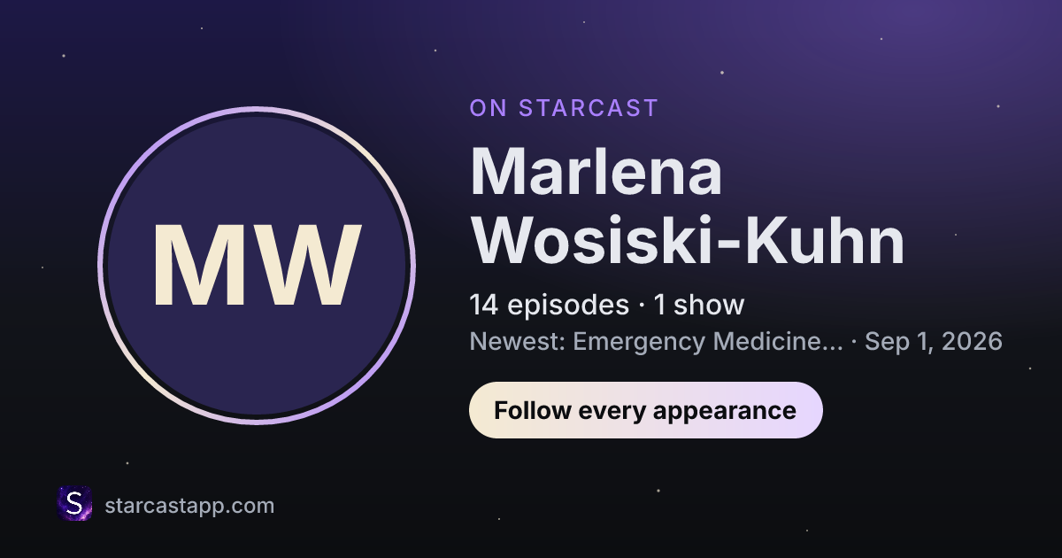 The preview card for Marlena Wosiski-Kuhn