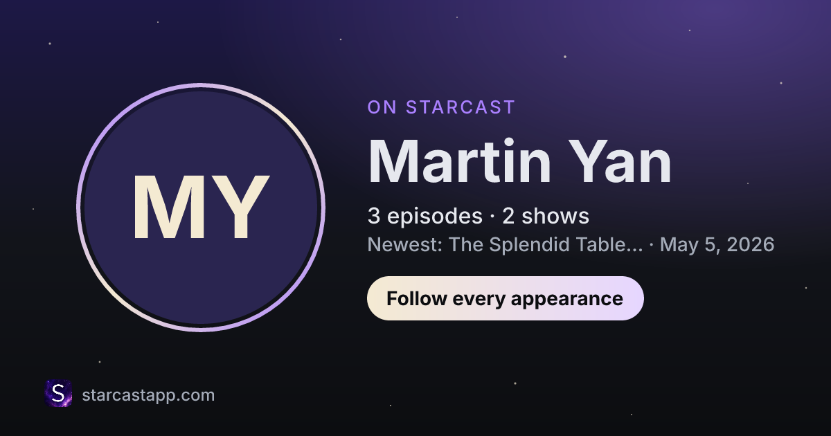 The preview card for Martin Yan