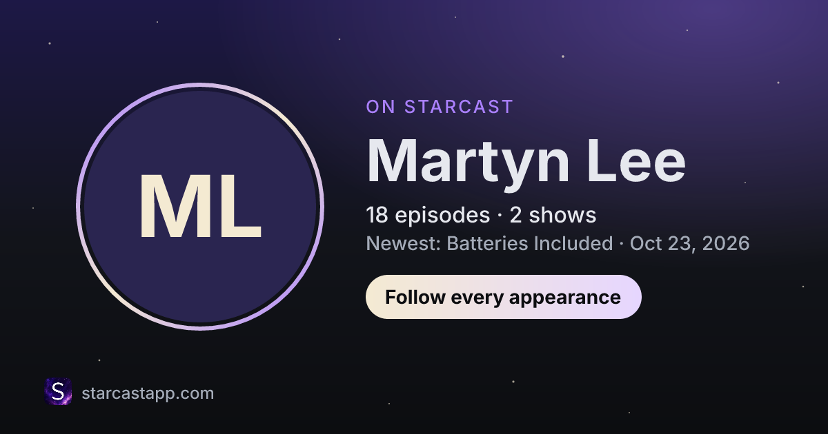 The preview card for Martyn Lee