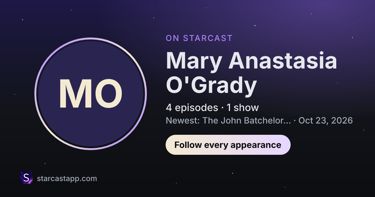 The preview card for Mary Anastasia O'Grady